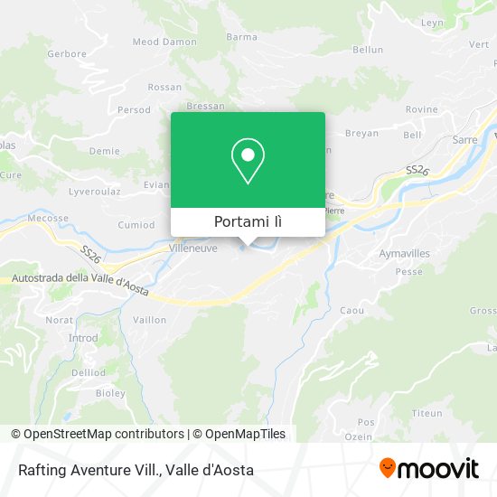 Mappa Rafting Aventure Vill.