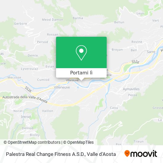 Mappa Palestra Real Change Fitness A.S.D.