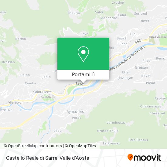 Mappa Castello Reale di Sarre