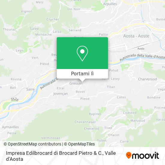 Mappa Impresa Edilbrocard di Brocard Pietro & C.