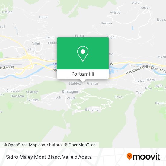 Mappa Sidro Maley Mont Blanc