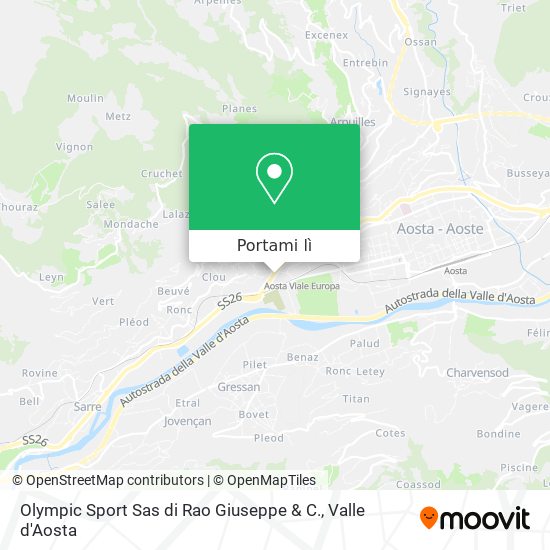 Mappa Olympic Sport Sas di Rao Giuseppe & C.