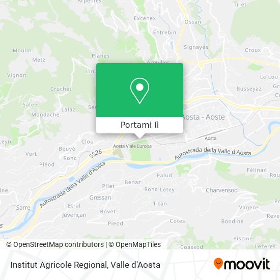 Mappa Institut Agricole Regional