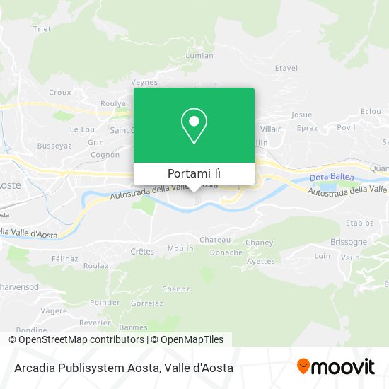 Mappa Arcadia Publisystem Aosta