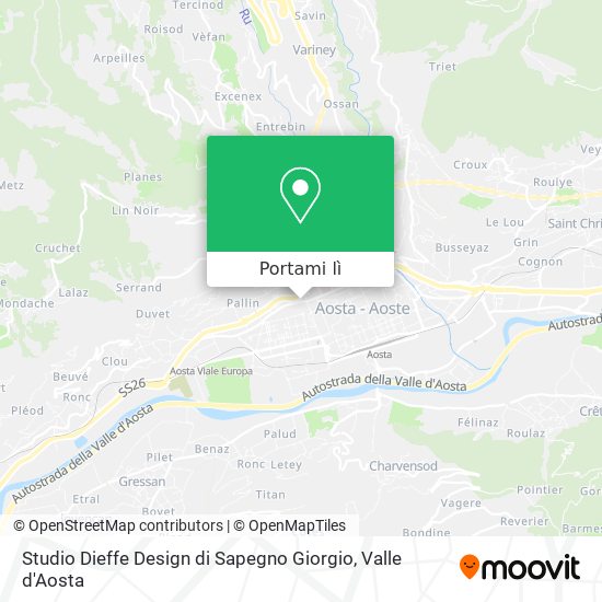 Mappa Studio Dieffe Design di Sapegno Giorgio