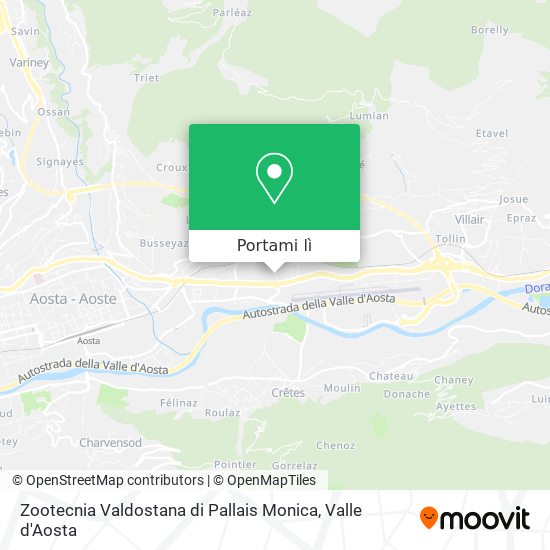 Mappa Zootecnia Valdostana di Pallais Monica
