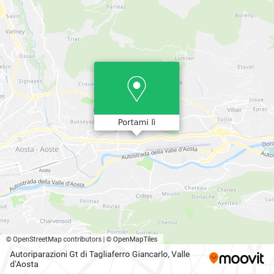 Mappa Autoriparazioni Gt di Tagliaferro Giancarlo