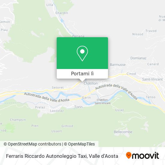 Mappa Ferraris Riccardo Autonoleggio Taxi