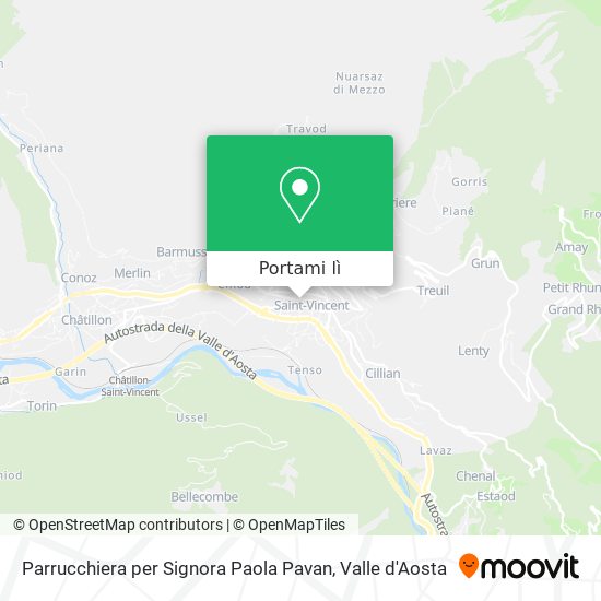 Mappa Parrucchiera per Signora Paola Pavan