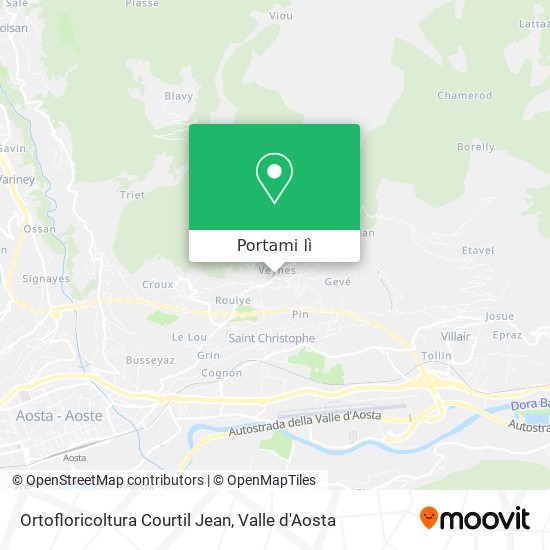 Mappa Ortofloricoltura Courtil Jean