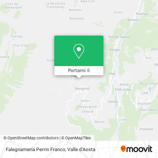 Mappa Falegnameria Perrin Franco