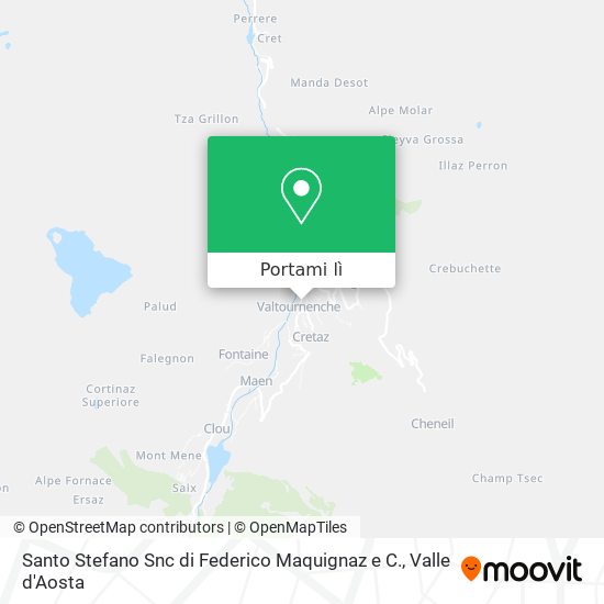 Mappa Santo Stefano Snc di Federico Maquignaz e C.