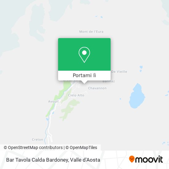 Mappa Bar Tavola Calda Bardoney