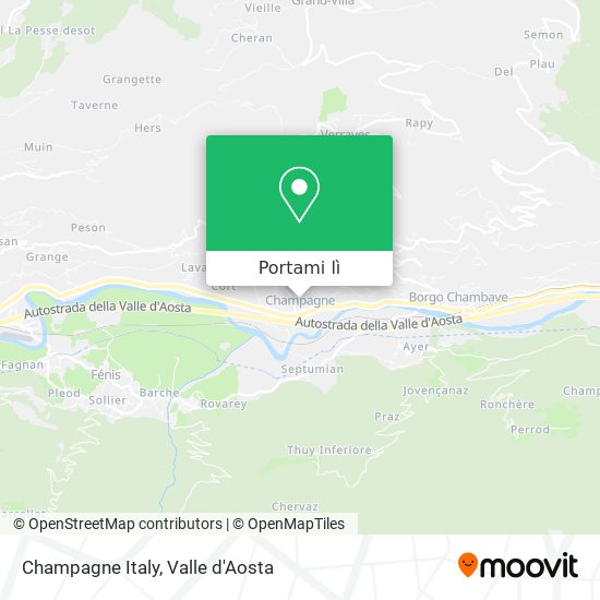 Mappa Champagne Italy