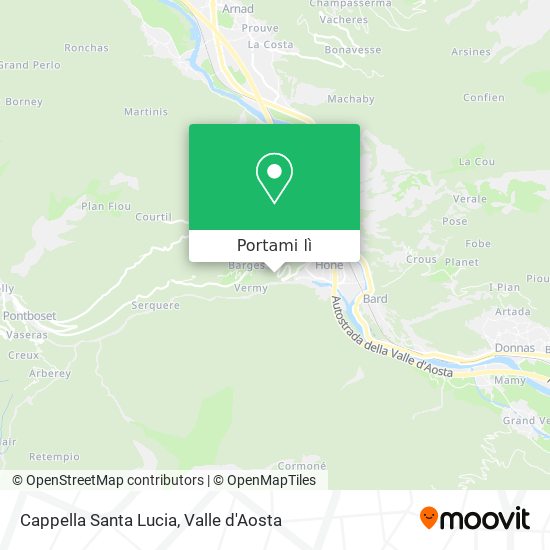 Mappa Cappella Santa Lucia