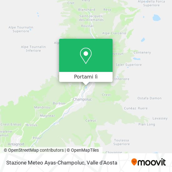 Mappa Stazione Meteo Ayas-Champoluc