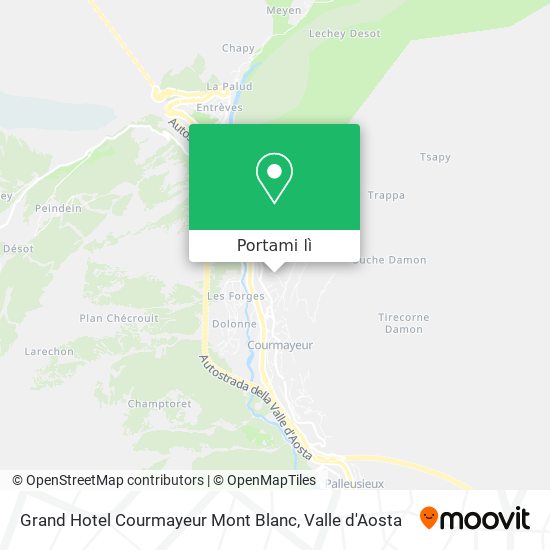 Mappa Grand Hotel Courmayeur Mont Blanc