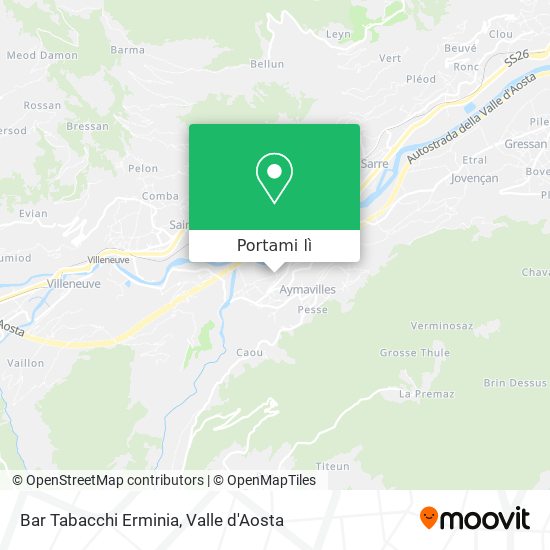Mappa Bar Tabacchi Erminia