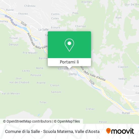 Mappa Comune di la Salle - Scuola Materna
