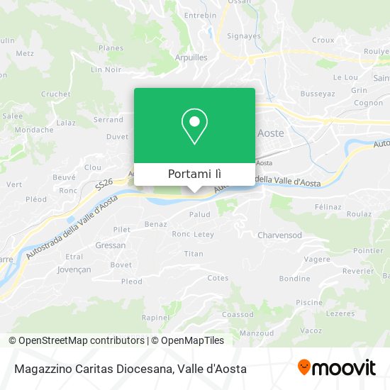 Mappa Magazzino Caritas Diocesana