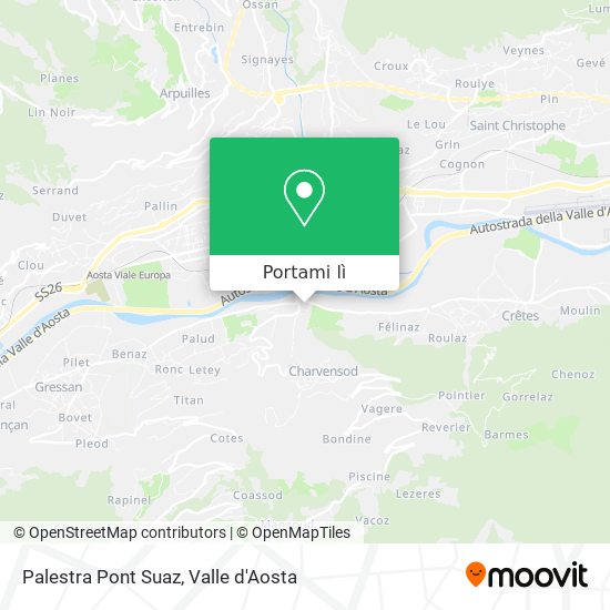 Mappa Palestra Pont Suaz