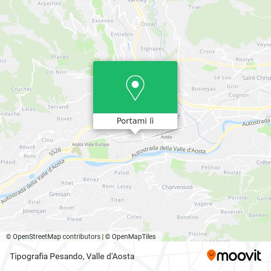 Mappa Tipografia Pesando