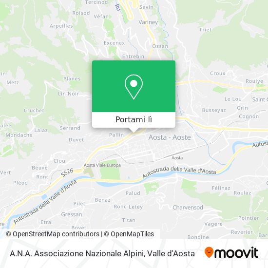 Mappa A.N.A. Associazione Nazionale Alpini