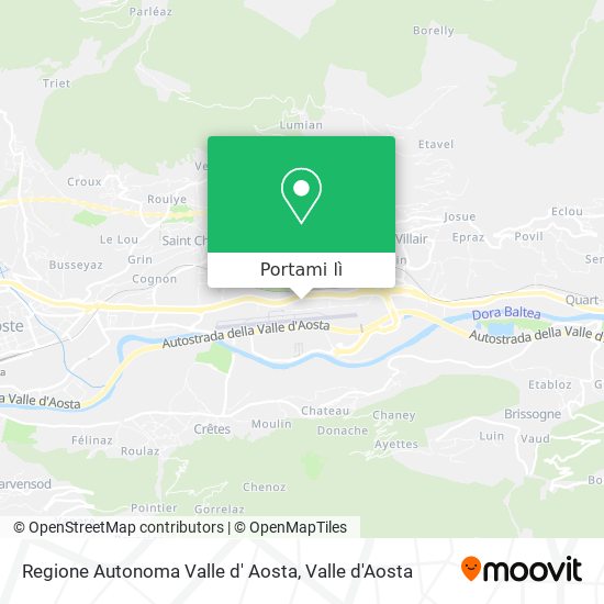 Mappa Regione Autonoma Valle d' Aosta