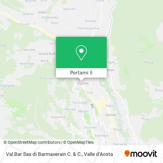 Mappa Val.Bar Sas di Barmaverain C. & C.
