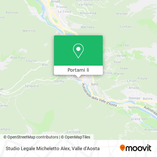 Mappa Studio Legale Micheletto Alex