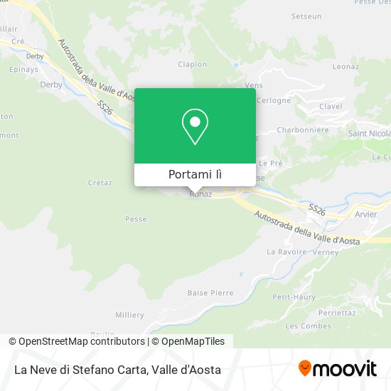 Mappa La Neve di Stefano Carta