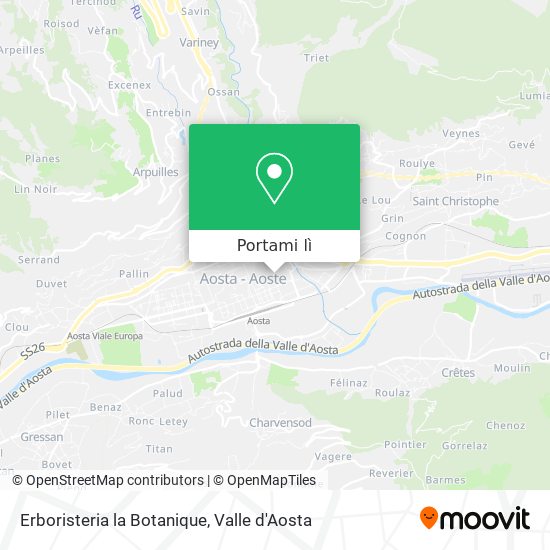 Mappa Erboristeria la Botanique