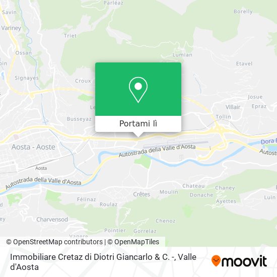 Mappa Immobiliare Cretaz di Diotri Giancarlo & C. -