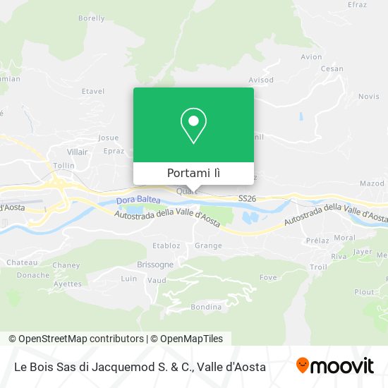 Mappa Le Bois Sas di Jacquemod S. & C.