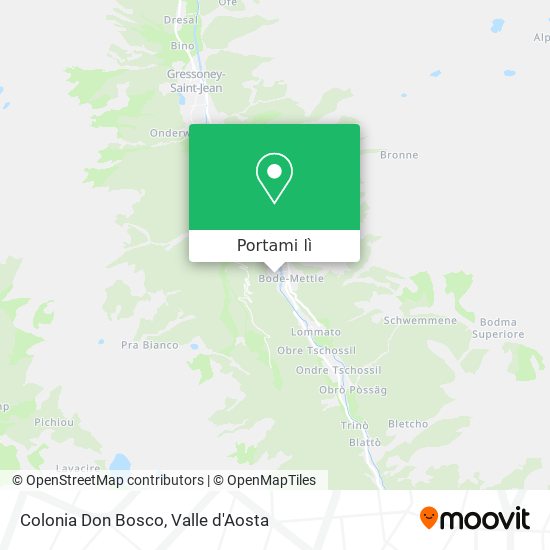 Mappa Colonia Don Bosco