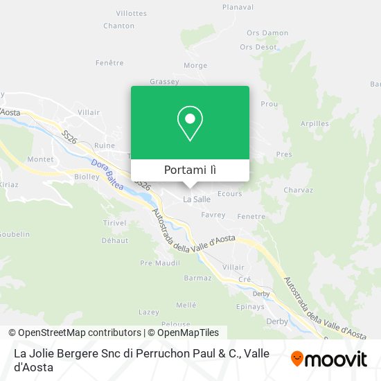 Mappa La Jolie Bergere Snc di Perruchon Paul & C.