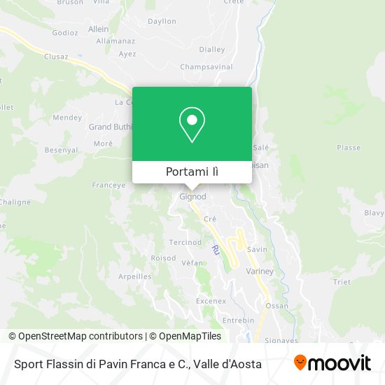 Mappa Sport Flassin di Pavin Franca e C.