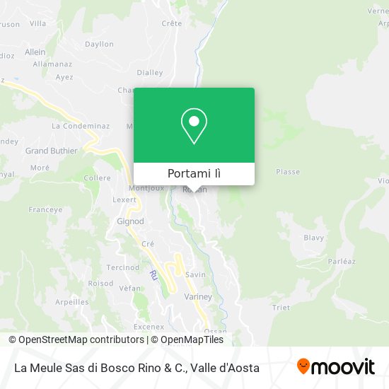 Mappa La Meule Sas di Bosco Rino & C.
