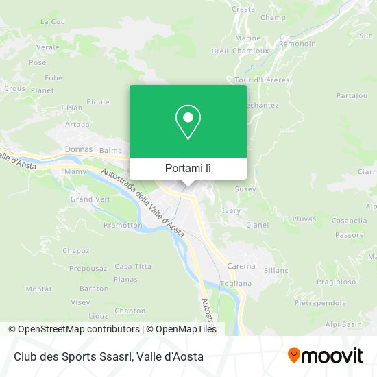 Mappa Club des Sports Ssasrl