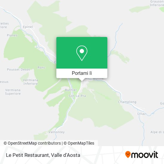 Mappa Le Petit Restaurant