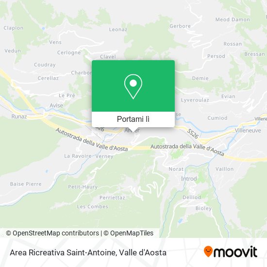 Mappa Area Ricreativa Saint-Antoine