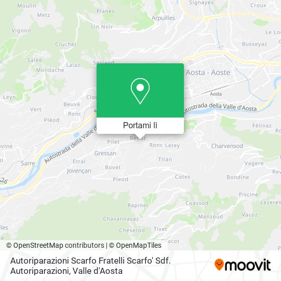 Mappa Autoriparazioni Scarfo Fratelli Scarfo' Sdf. Autoriparazioni