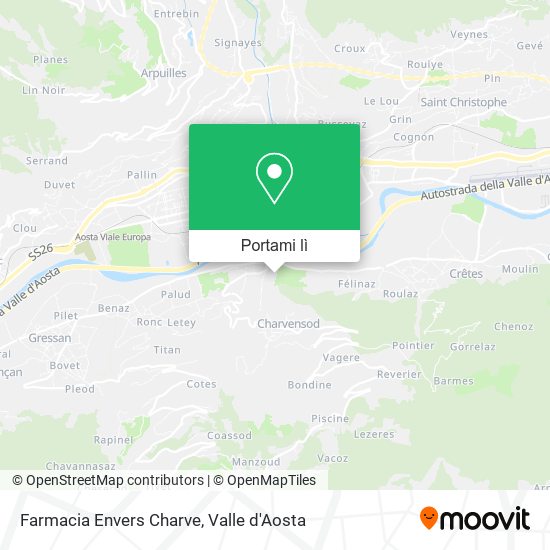 Mappa Farmacia Envers Charve