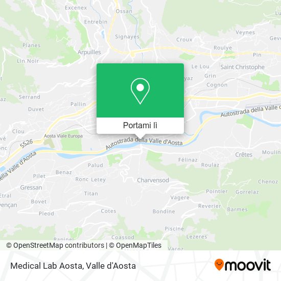 Mappa Medical Lab Aosta