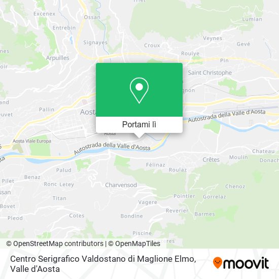 Mappa Centro Serigrafico Valdostano di Maglione Elmo
