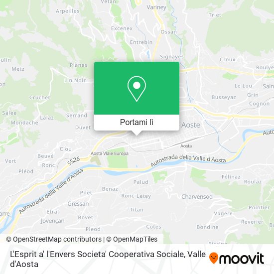 Mappa L'Esprit a' l'Envers Societa' Cooperativa Sociale