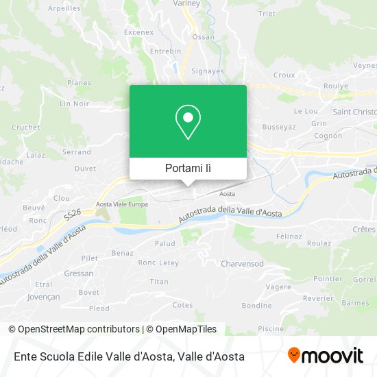 Mappa Ente Scuola Edile Valle d'Aosta