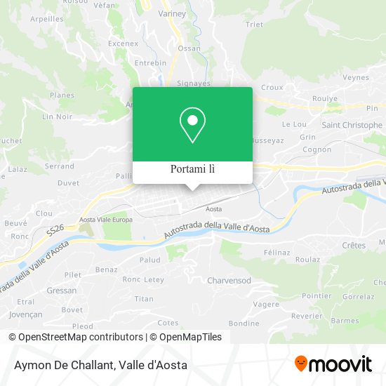 Mappa Aymon De Challant