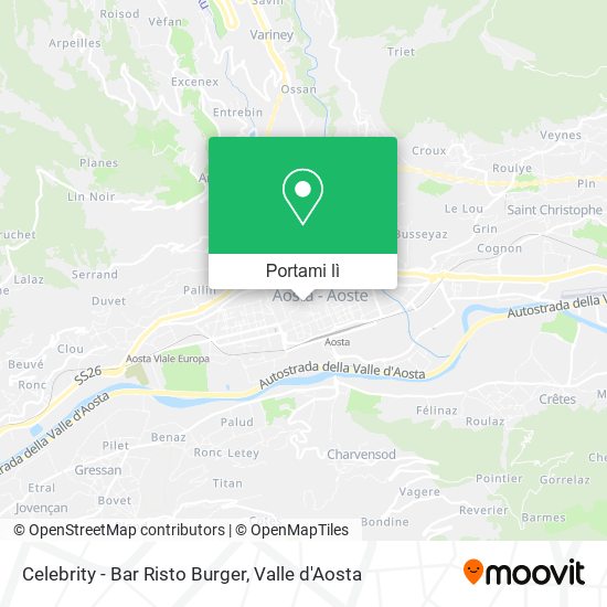 Mappa Celebrity - Bar Risto Burger