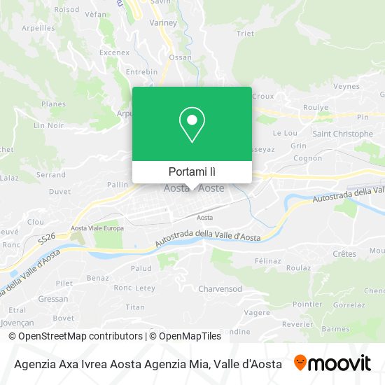 Mappa Agenzia Axa Ivrea Aosta Agenzia Mia